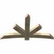 Ekena Millwork Alberta Rough Sawn Timber Gable Bracket, Douglas Fir, 72"W x 42"H x 4"D x 6"F, 14/12 Pitch GBW072X42X0406ALB00RDF - alternate 4